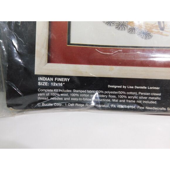 South Western Bucilla Stitch Kit 40315 Indian Finery Crewel Embroidery - Picture 4 of 5